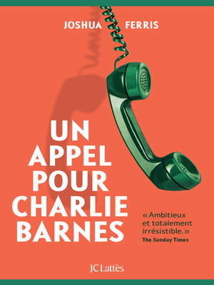 cover image of Un appel pour Charlie Barnes